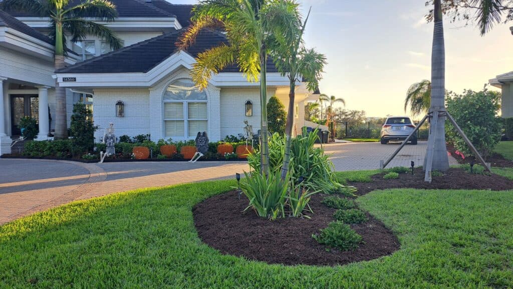 Professional mulch delivery and installation for residential and commercial properties